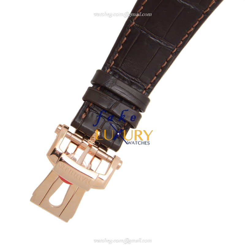 Patek Philippe 5712R-001 Nautilus Replica Watch, Automatic, Dark Grey Dial, 18kt Rose Gold Case - Image 4