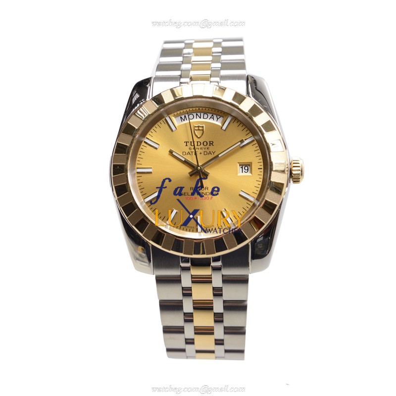 Tudor 23013-62113-CH CLASSIC Automatic 18kt Gold & Steel Replica Watch - Swiss Movement, 41mm Case - Image 2