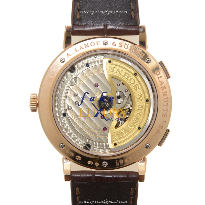 385.032 - A Lange & Sohne Saxonia Automatic Replica Watch - Rose Gold - Silvery White Dial - Image 3