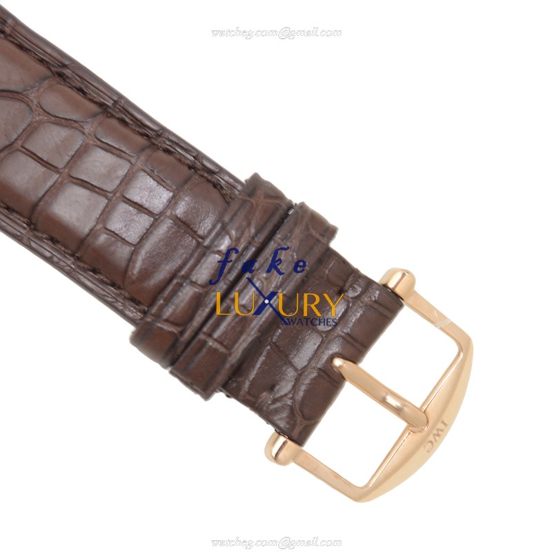 IWC IW391021 Portofino Replica Watch, Automatic Movement, 18kt Rose Gold Case, Dark Grey Dial - Image 4