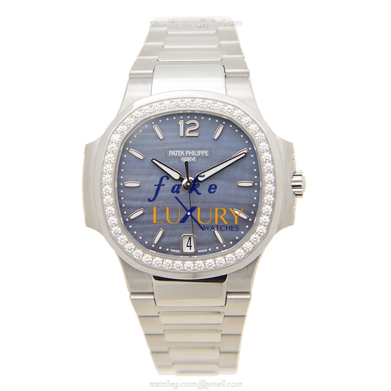 Patek Philippe 7018/1A-010 Nautilus Replica Watch, Blue Mother of Pearl Dial, Automatic Movement - Image 2