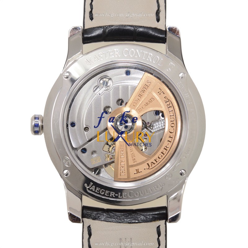 Jaeger-Lecoultre Q1663416 Master Ultra Thin Auto 18kt White Gold Diamond Replica Watch - Image 3