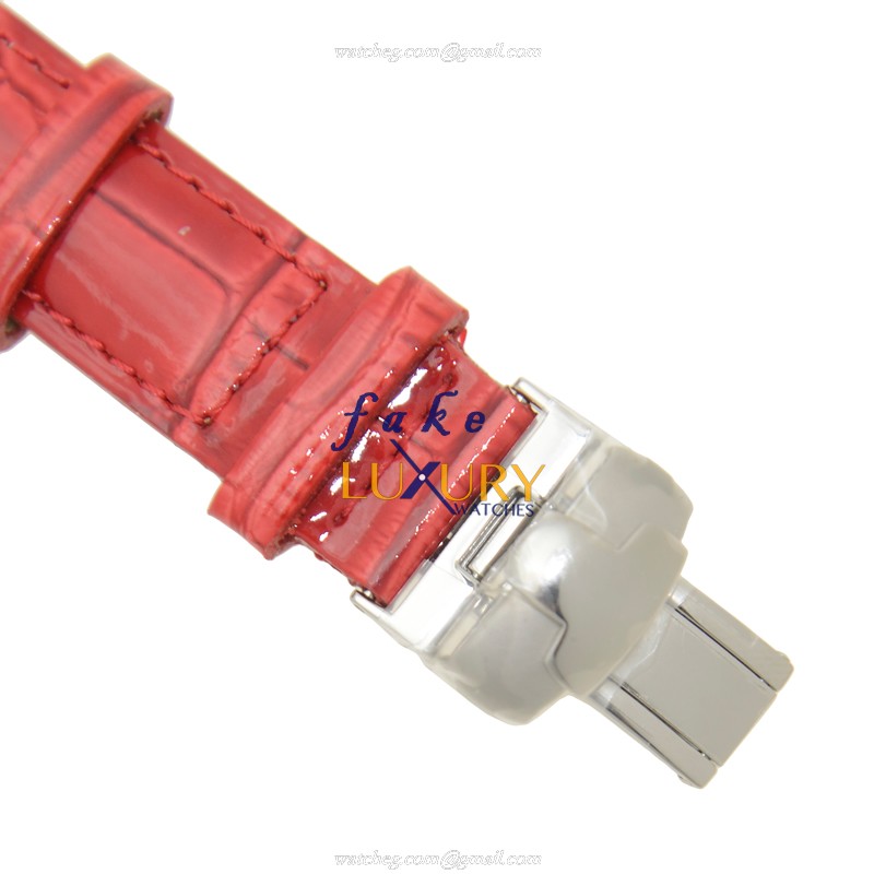 T050.207.16.116.03 - Tissot T-Classic Replica Watch Automatic Silver Dial Red Leather Strap - Image 4