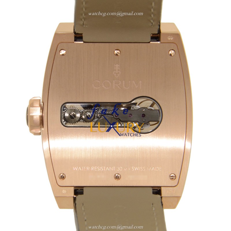 Corum 022.715.85-OF01 0000 Bridge Automatic 18kt Rose Gold Pink Dial Replica Watch - Image 3