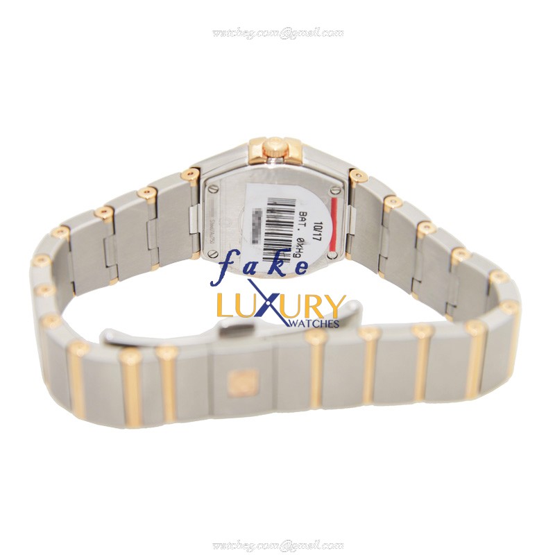 Omega Constellation 123.25.24.60.55.012 Replica Watch, Quartz, White Dial, 18kt Rose Gold & - Image 4