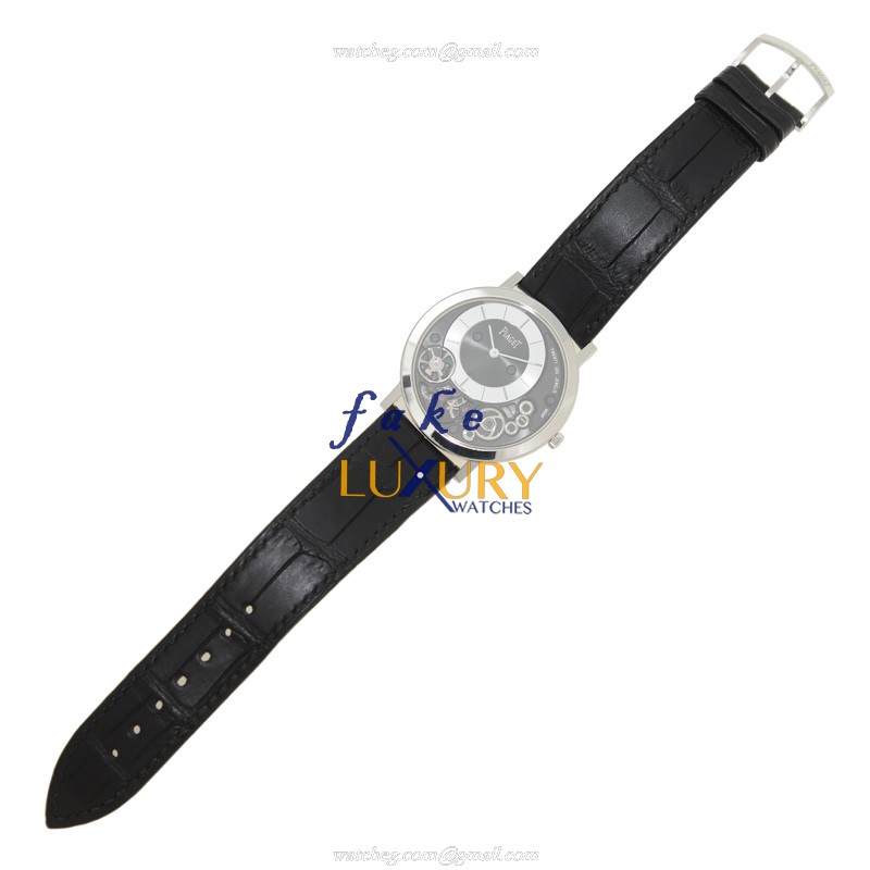 Piaget G0A39111 Altiplano - Replica Watch - Manual Wind - 18kt White Gold - Black Dial - Alligator - Image 2