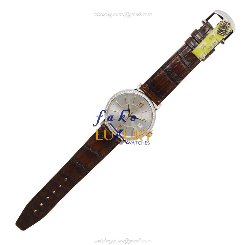 IWC IW458103 Portofino Replica Watch, Automatic, Silver Dial, Stainless Steel & Diamonds Case - Image 2