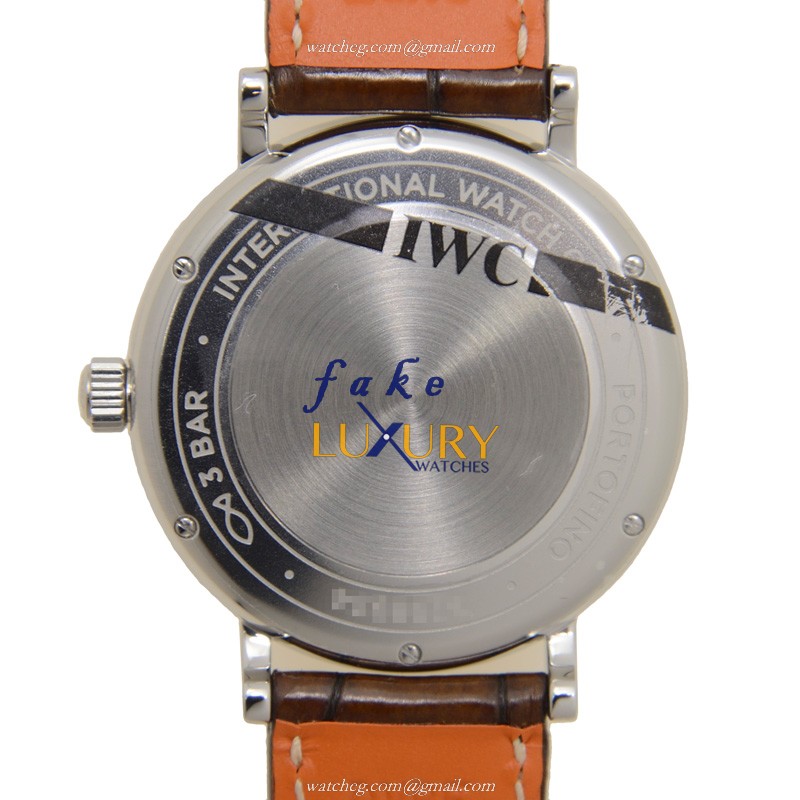 IWC IW458103 Portofino Replica Watch, Automatic, Silver Dial, Stainless Steel & Diamonds Case - Image 3