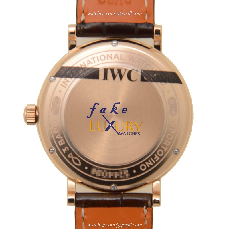 IWC IW458106 Portofino Automatic 18kt Rose Gold Dark Grey Dial Replica Watch - Image 3