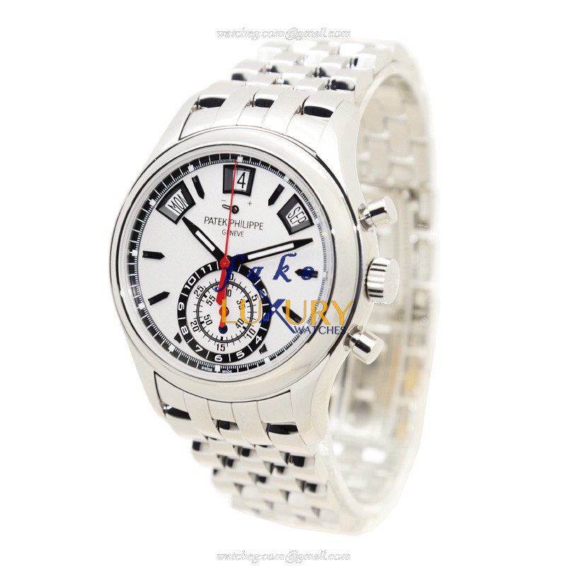 Patek Philippe 5960/1A-001 Replica Watch, Automatic Movement, Silvery White Dial, Steel Case - Image 3