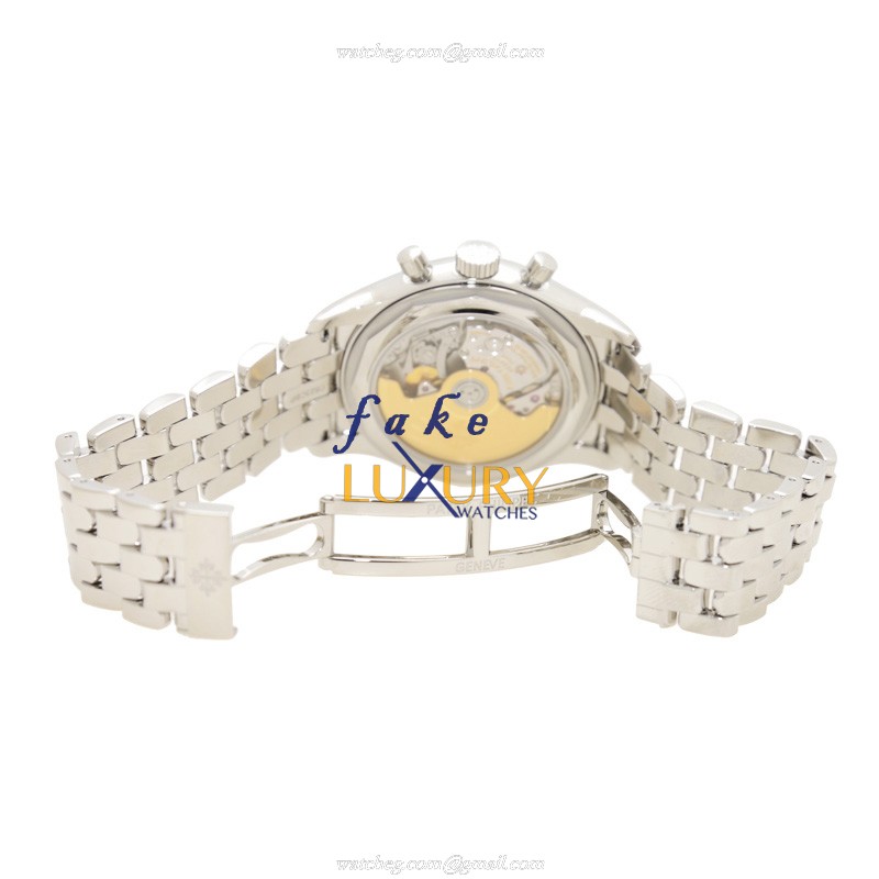 Patek Philippe 5960/1A-001 Replica Watch, Automatic Movement, Silvery White Dial, Steel Case - Image 5