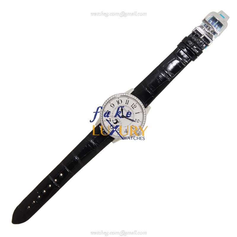 Jaeger-Lecoultre Q3448421 RENDEZ VOUS Automatic Replica Watch - Swiss Movement, Silver Dial, Black - Image 2