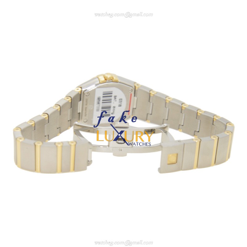 Omega Constellation 123.25.24.60.55.011 - Replica Watch - Quartz - 18kt Gold Diamond Steel - White - Image 5