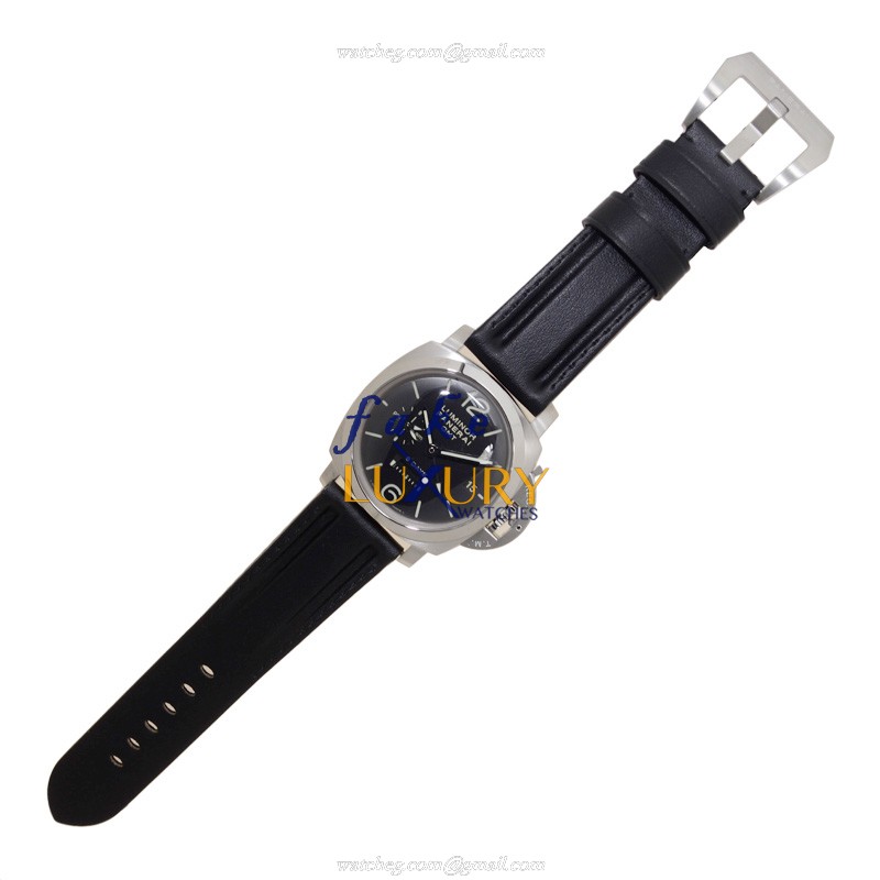 Panerai PAM00233 LUMINOR Manual Wind Stainless Steel Replica Watch, Black Dial, Ceramic Bezel - Image 2