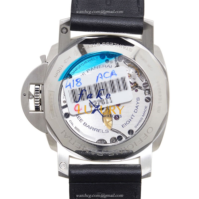 Panerai PAM00233 LUMINOR Manual Wind Stainless Steel Replica Watch, Black Dial, Ceramic Bezel - Image 3