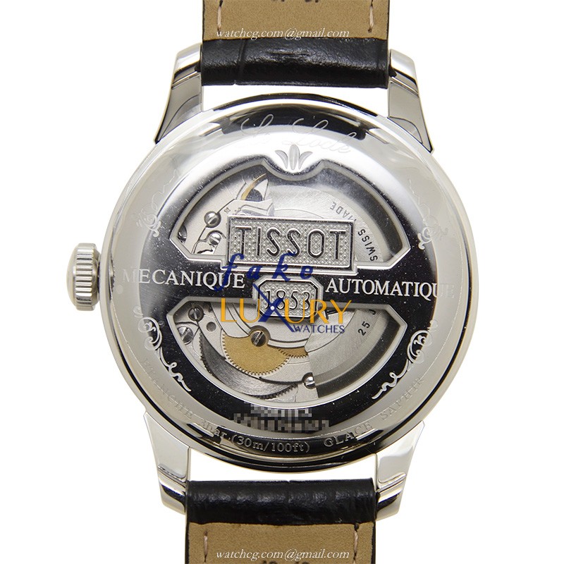 Tissot T-CLASSIC Replica Watch T006.428.16.058.01, Automatic, Black Dial, Steel Case, Leather Strap - Image 3