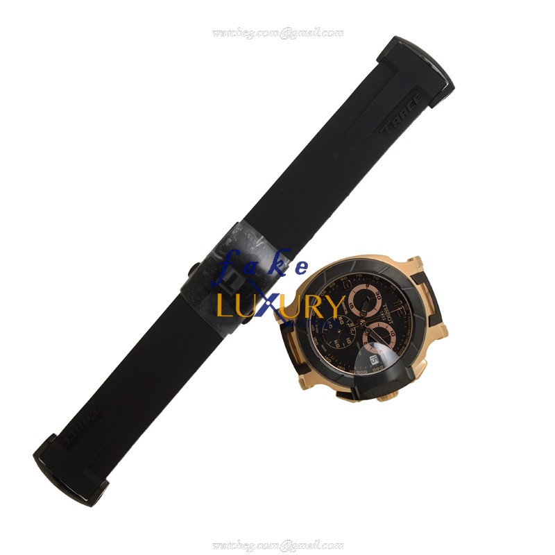 Tissot T048.417.27.057.06 Replica Watch, Black Dial, Steel Case, Quartz Movement, Rubber Strap - Image 2