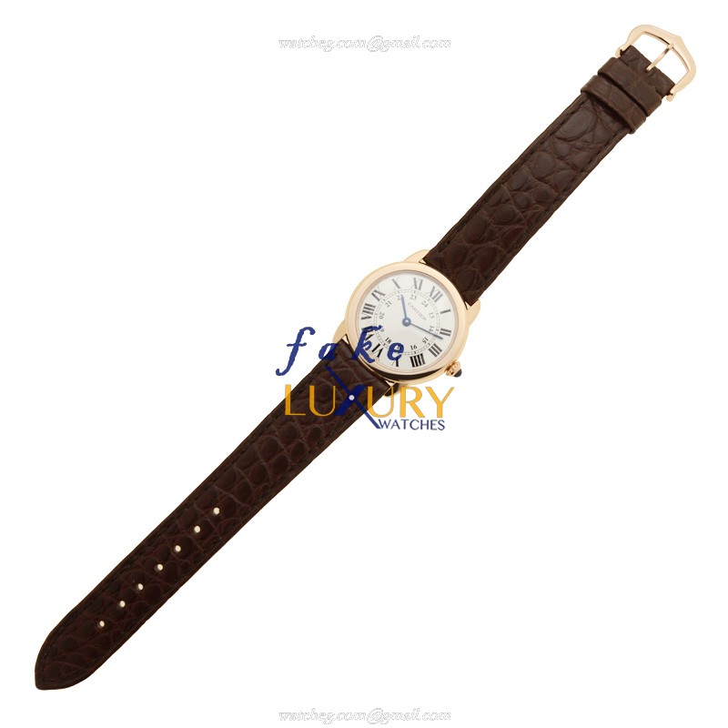 Cartier W6701007 RONDE SOLO DE CARTIER Quartz 18kt Rose Gold Replica Watch, Swiss Movement, PVD - Image 2