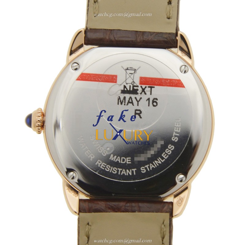 Cartier W6701007 RONDE SOLO DE CARTIER Quartz 18kt Rose Gold Replica Watch, Swiss Movement, PVD - Image 3
