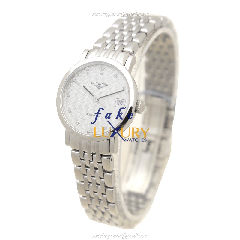 L4.309.4.77.6 - Longines Elegant Replica Watch Automatic Stainless Steel Silver Dial - Image 3