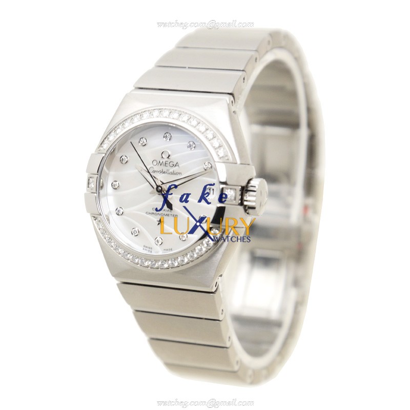Omega 123.15.27.20.55.002 CONSTELLATION Automatic Stainless Steel & Diamonds Replica Watch - 27mm - Image 3