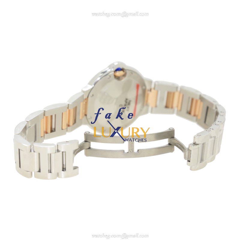 Cartier W6920098 BALLON BLEU Automatic Stainless Steel Replica Watch - Pink Dial & 18kt Gold & - Image 5