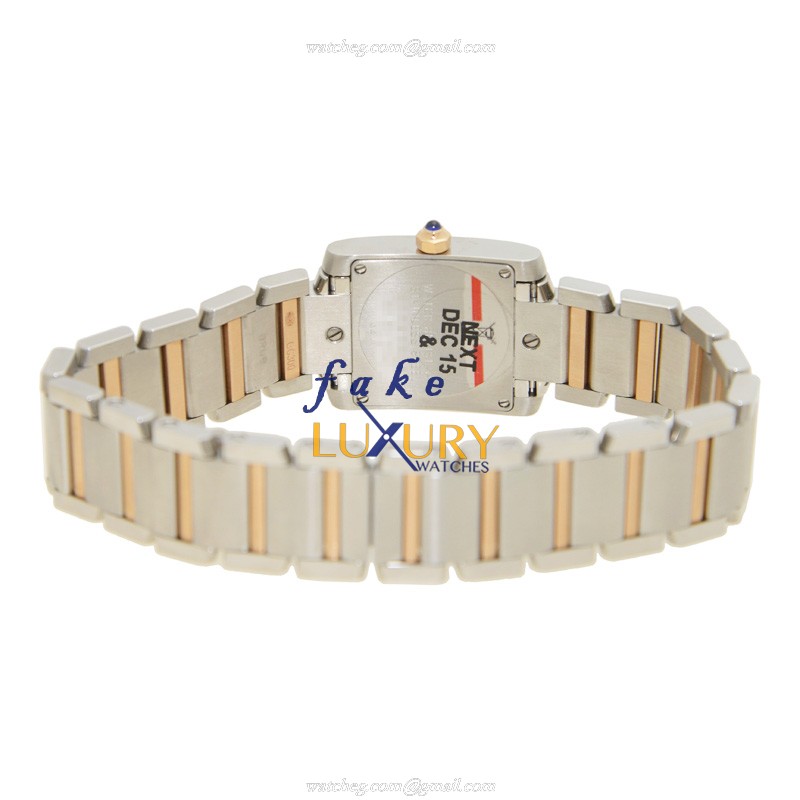 Cartier WE110004 TANK Quartz Steel Case Replica Watch - 20.25mm Dial Silver & White Sapphire - Image 4