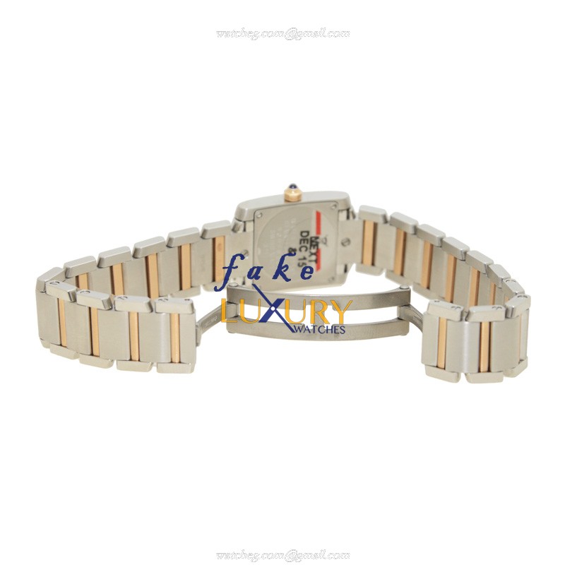 Cartier WE110004 TANK Quartz Steel Case Replica Watch - 20.25mm Dial Silver & White Sapphire - Image 5