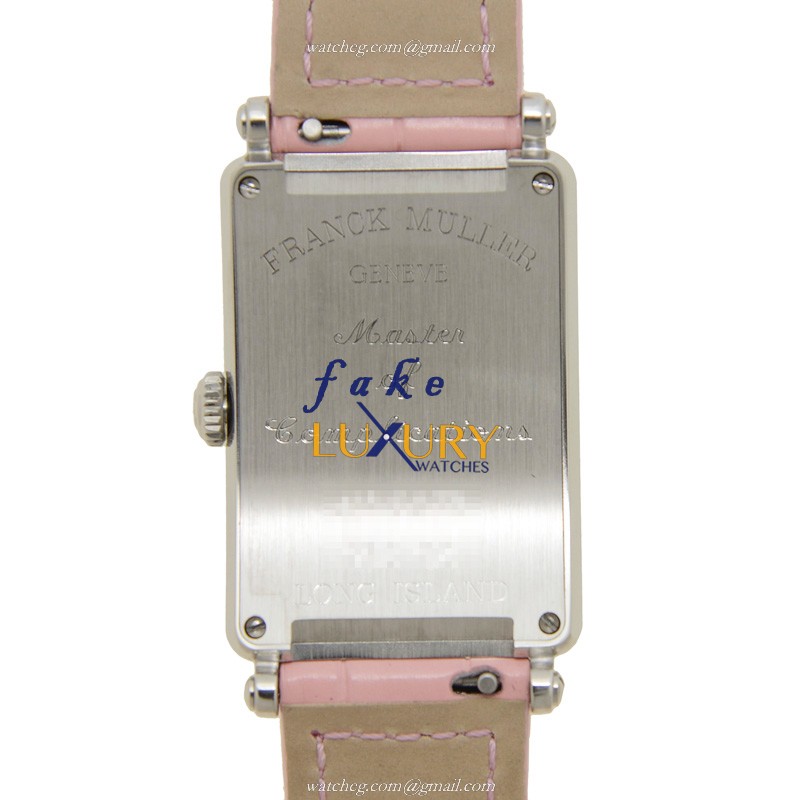 Franck Muller 952 QZ AC Long Island Quartz Pink Dial Steel Replica Watch - Image 3