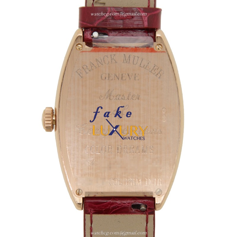 2852 QZ COL DRM D 1R 5N - Franck Muller Cintree Curvex Replica Watch - Quartz - Silver Dial Red - Image 3