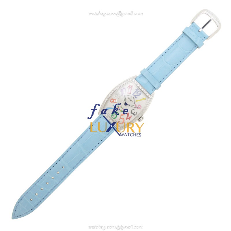 Franck Muller 2852 QZ COL DRM D 1R AC CINTREE CURVEX Quartz Silver Dial Steel Case Replica Watch - Image 2