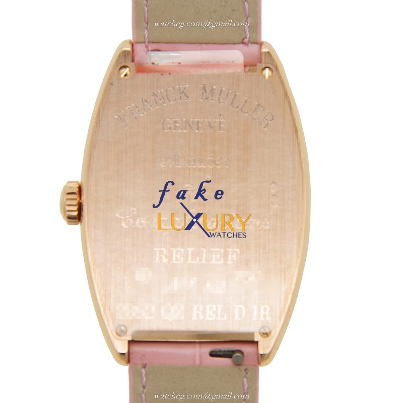 Franck Muller 2852 QZ REL D 1R 5N CURVEX Quartz 18kt Rose Gold & Diamond Replica Watch - 31mm - Image 3