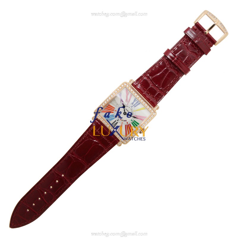 Franck Muller Master Square 6002 M QZ COL DRM R D 1R 5N Replica Watch, Silver Dial, Rose Gold & - Image 2