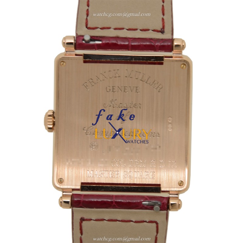 Franck Muller Master Square 6002 M QZ COL DRM R D 1R 5N Replica Watch, Silver Dial, Rose Gold & - Image 3