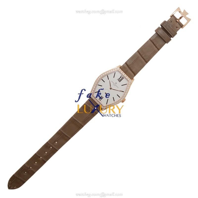 Vacheron Constantin 81515/000R-9892 Malte Manual Wind 18kt Rose Gold Silvery Dial Replica Watch - Image 2