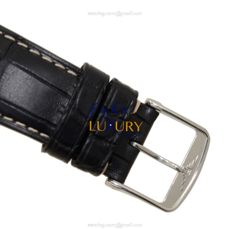 Longines L2.831.4.53.2 Heritage Replica Watch - Automatic - Stainless Steel Case - Black Alligator - Image 4