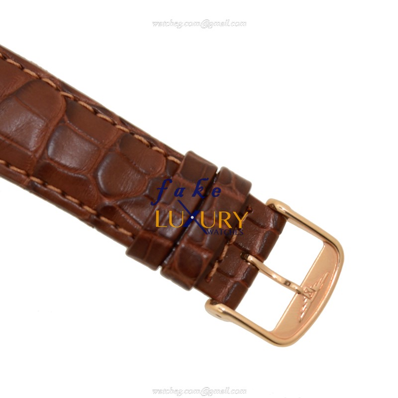 Longines Heritage L4.767.8.73.2 Replica Watch, 18kt Rose Gold Case, White Dial, Alligator Strap - Image 4
