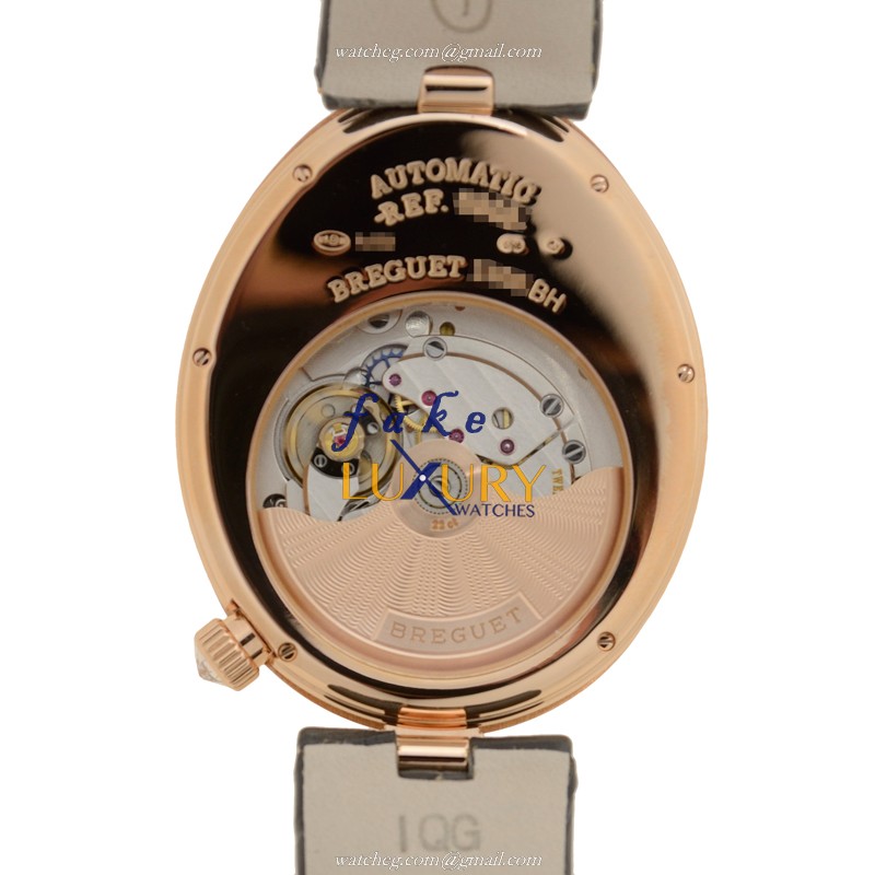Breguet 8968BR/11/986/0D00 Replica Watch - Automatic - 18kt Rose Gold - Silver Dial - Black - Image 3