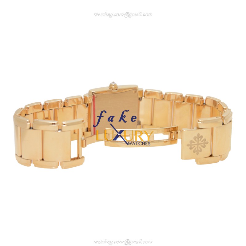 Patek Philippe 4910-11R-012 Replica Watch, Quartz, Blue Dial, 18kt Rose Gold Case & Diamonds, Gold - Image 5