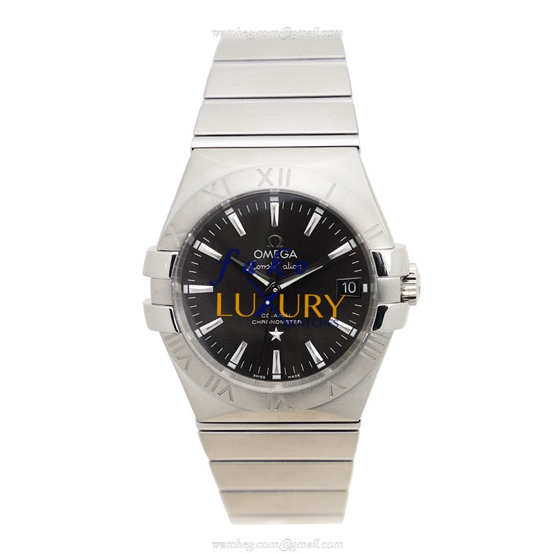 Omega 123.10.35.20.06.001 CONSTELLATION Automatic Stainless Steel Replica Watch, Gray Dial, Silver - Image 2
