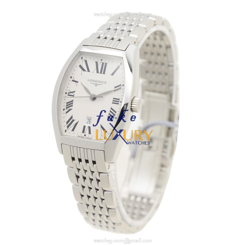 Longines Evidenza Replica Watch L2.155.4.71.6 Quartz Movement White Dial Stainless Steel Silver - Image 2