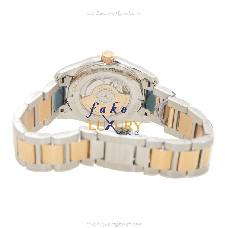 Longines L2.785.5.58.7 Swiss Automatic 18kt Rose Gold & Steel Replica Watch 40mm - Image 4