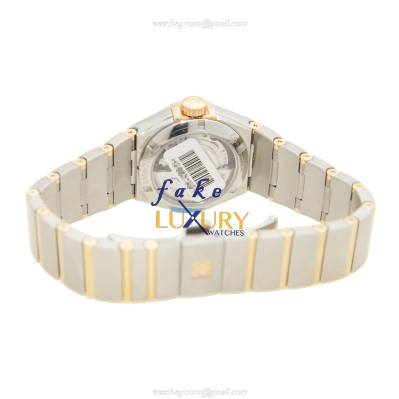 Omega 123.25.27.20.57.003 CONSTELLATION Auto 18kt Rose Magic Diamond Dial Silver Strap Replica Watch - Image 4