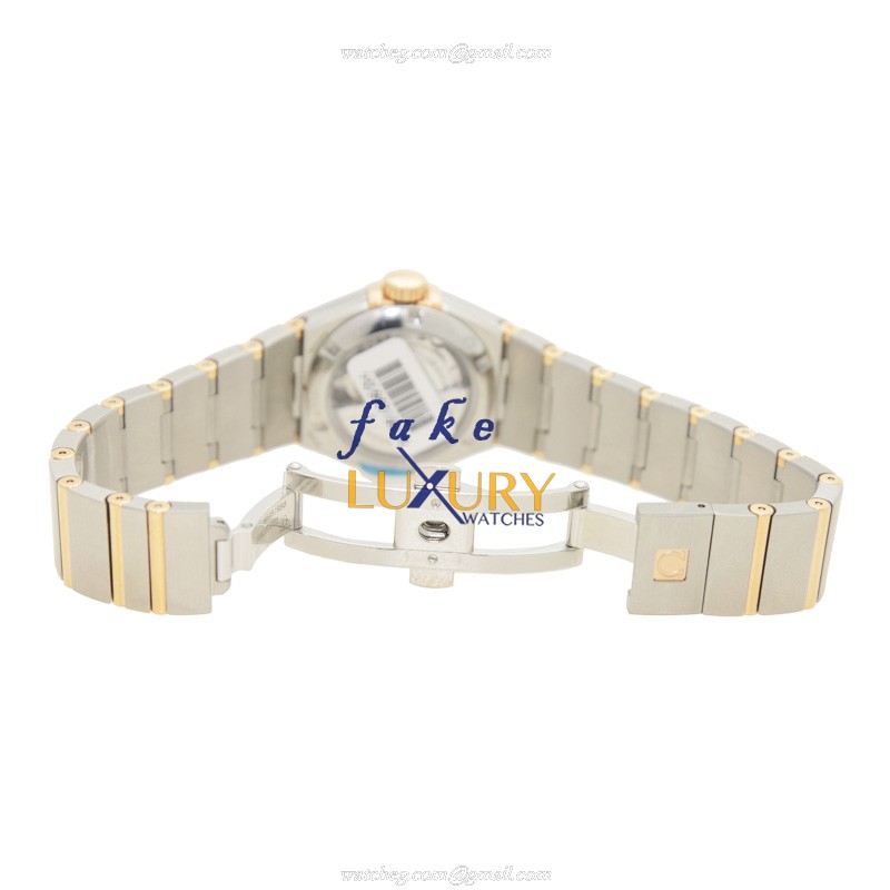 Omega 123.25.27.20.57.003 CONSTELLATION Auto 18kt Rose Magic Diamond Dial Silver Strap Replica Watch - Image 5
