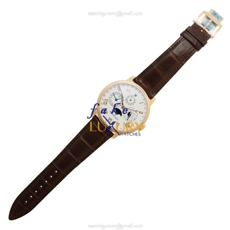 Blancpain VILLERET 00888-3631-55B | 18kt Rose Gold | Alligator Strap | Automatic | Replica Watch - Image 2