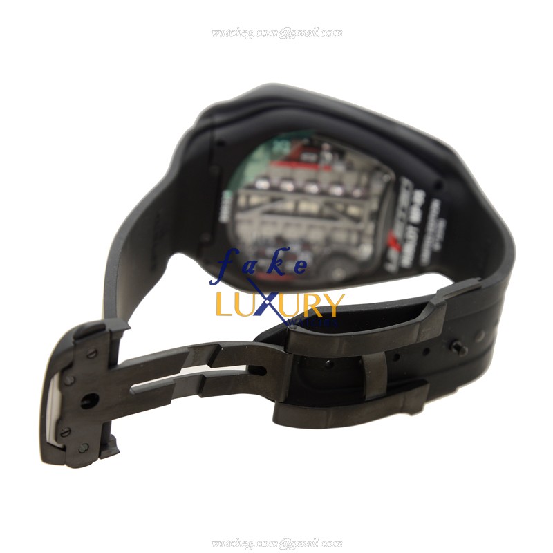Hublot 905.ND.0001.RX PVD Titanium Manual Wind Replica Watch - Swiss Movement, Black Rubber Strap - Image 5