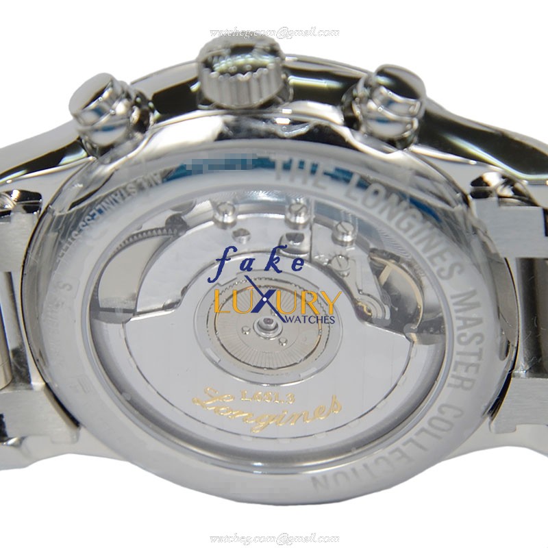 Longines L2.669.4.78.6 MASTER Automatic Stainless Steel Replica Watch - Silver Dial & Strap - Image 4