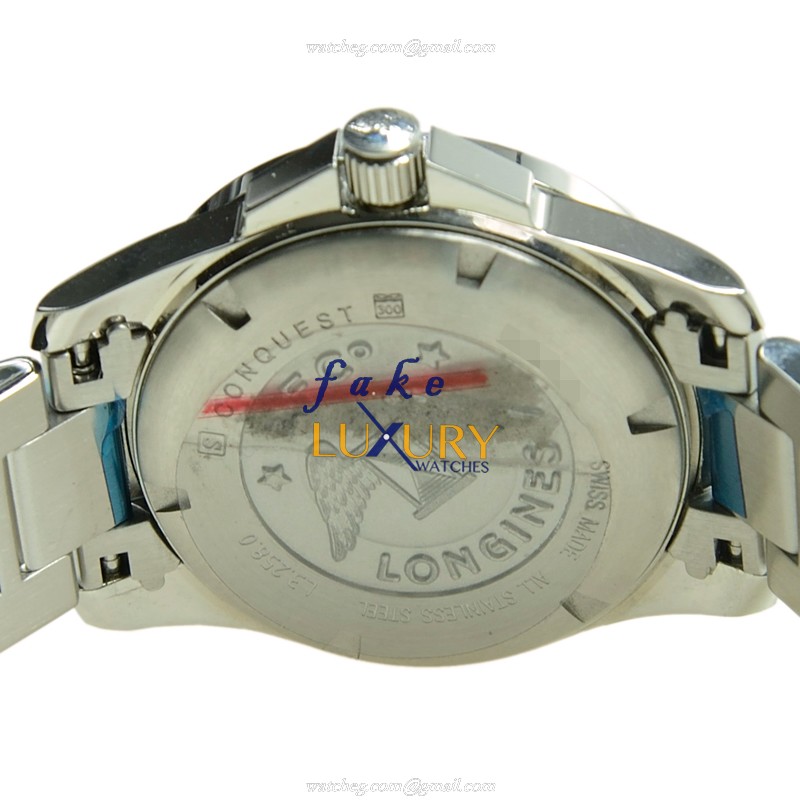 Longines L3.258.0.89.6 Conquest Quartz - Replica Watch - White Mother of Pearl Dial - Steel Case - Image 4