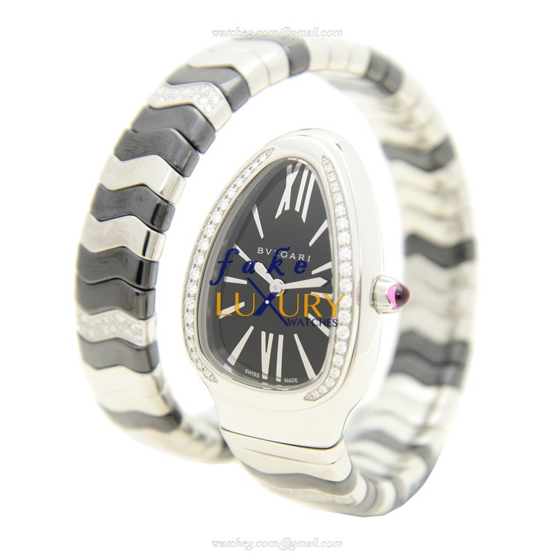 Bulgari SP35BSDBCSD1.1T Replica Watch with Quartz Movement in Stainless Steel on Silver Bracelet - Image 3