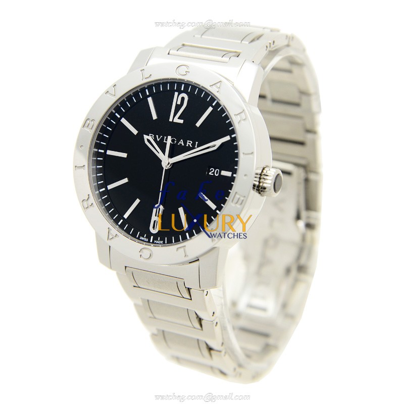 Bulgari BB41SSD Automatic Stainless Steel Black Dial Replica Watch - Image 3